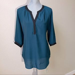 Motherhood Maternity Dark Teal Blouse, Size Small